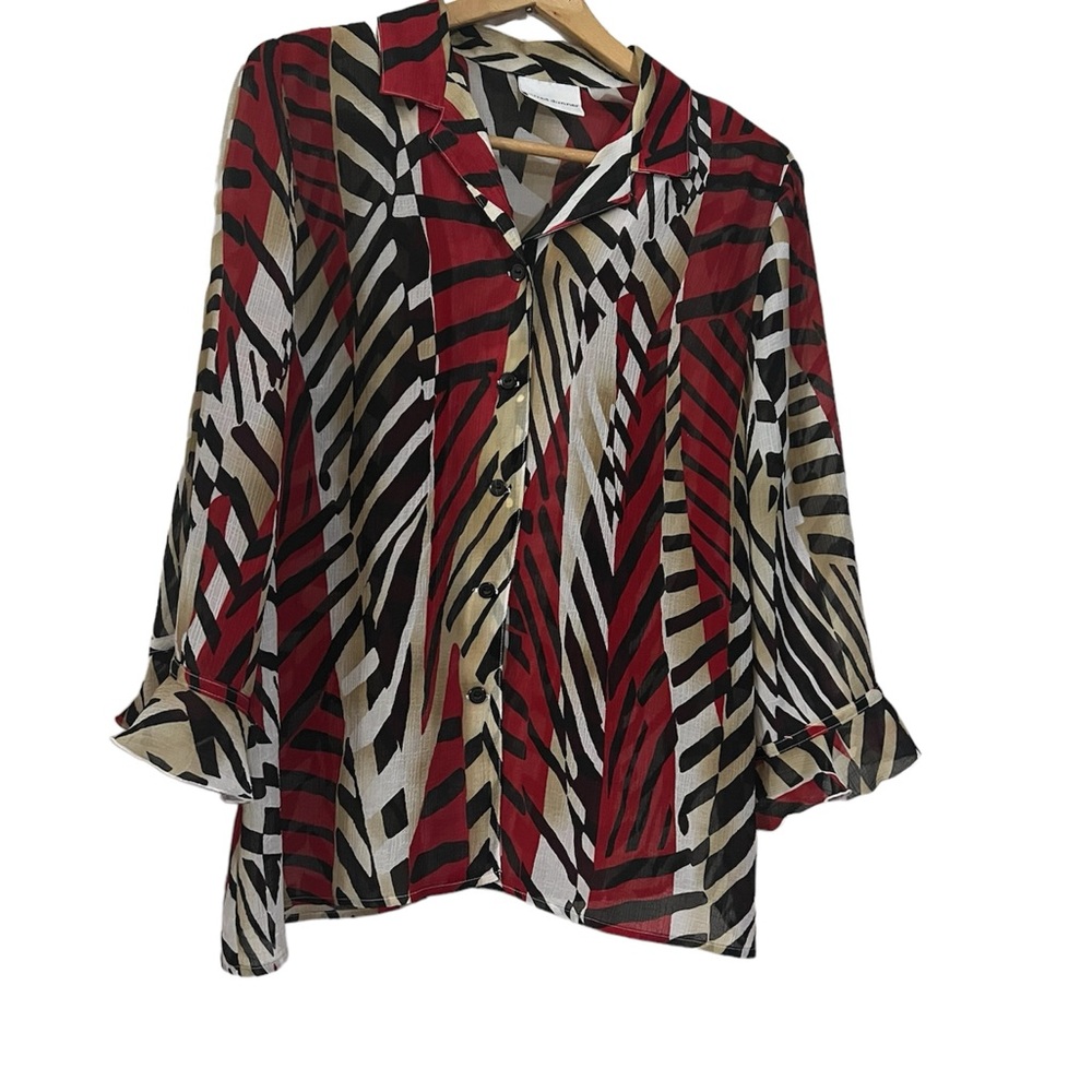 Alfred Dunner size 14 button blouse